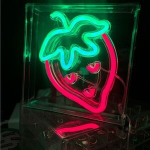 Neon Strawberry LED Light